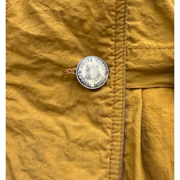VTG 80s White Tiger Ski Jacket Womens sz XS Yellow Mustard Purple Down Winter - Picture 6 of 9